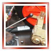 Achshälfte mit Zahnrädern